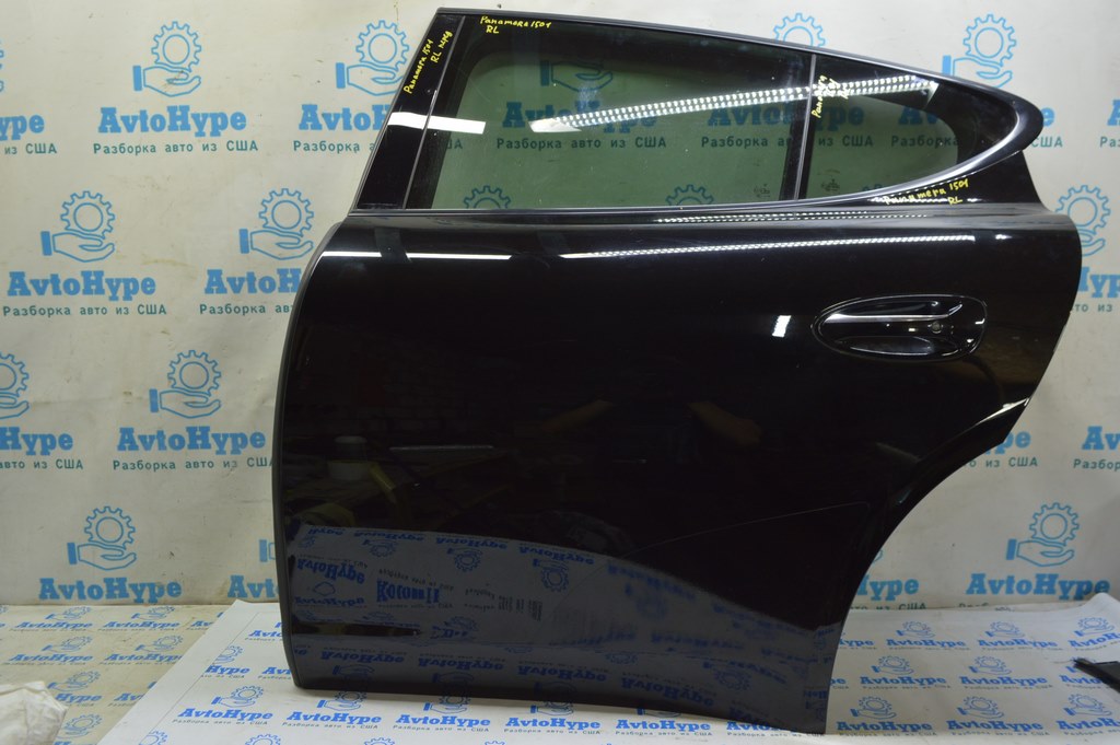 Дверь голая зад лев Porsche Panamera 10-16 черный 041(01) со стеклоподъемником 97053622103