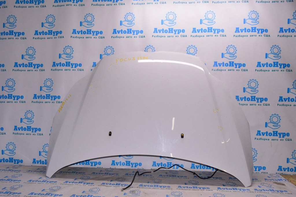 Капот голый Ford Focus mk3 11-14 дорест (06) белый цвет YZ