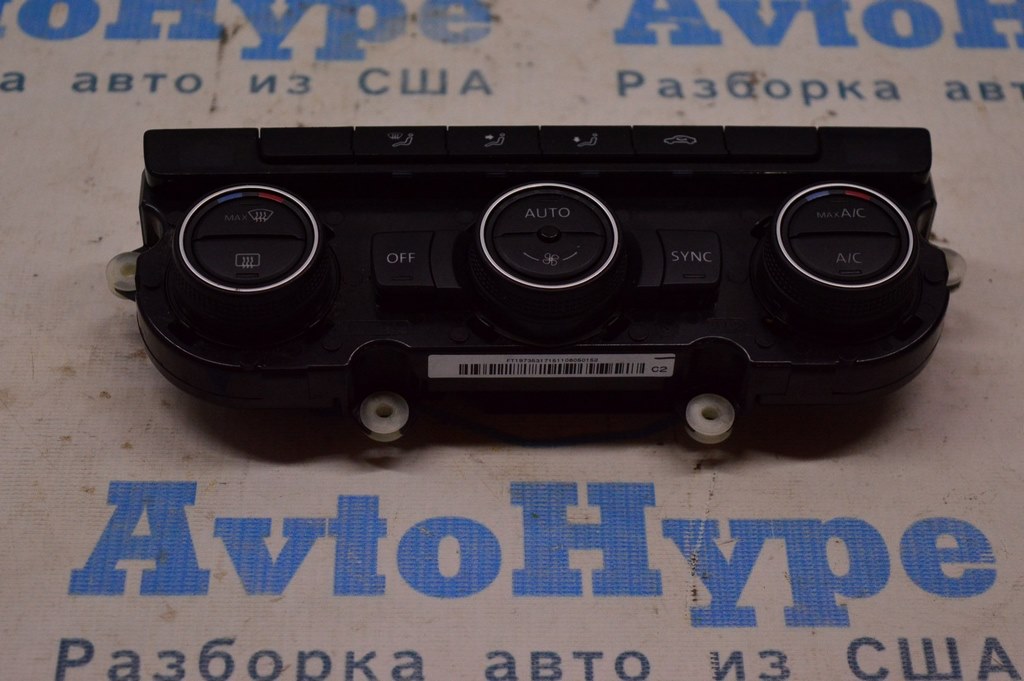 Управление климат-контролем VW Passat b8 USA без подогрева (02)