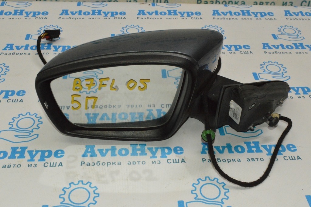 Зеркало боковое левое VW Passat b7 USA как на б8 (05) графит 5пин