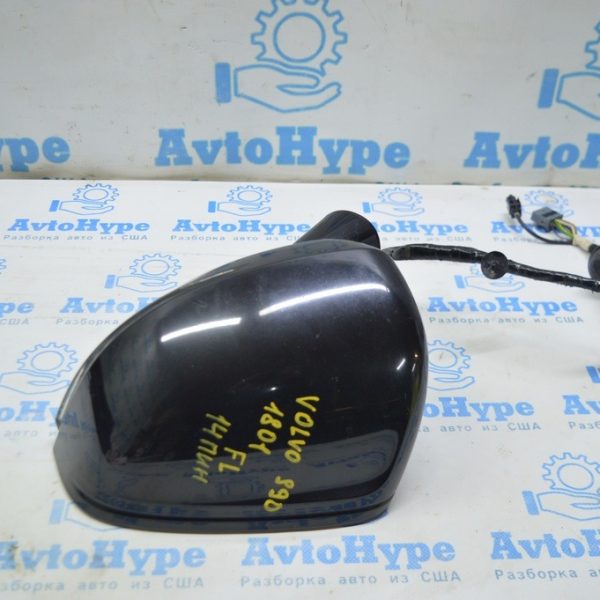 Зеркало боковое левое в сборе под 360 Volvo S90 16- (01) 14пин черный цвет 717