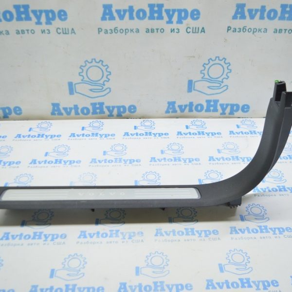 Накладка порога перед прав Volvo S90 16- с хромом 31463534 черная