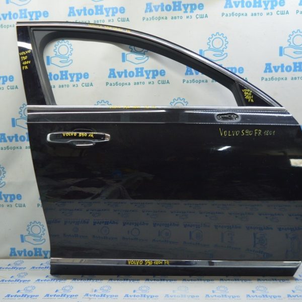 Дверь голая перед прав Volvo S90 16- черный цвет 717 (01)