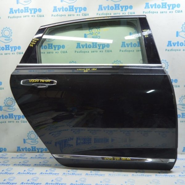 Дверь голая зад прав Volvo S90 16- Long черный цвет 717 (01)