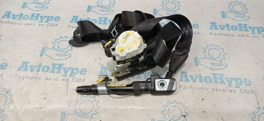 Водительский ремень безопасности VW Tiguan 13-17 рест черн с натяжителем, стрельнувший